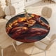 thumbnail image 4 of Flashman-theme Fitted Round Tablecloths Elastic Edged Table Covers Waterproof Table Cloth for Kitchen Holiday Party Tables Decor 120cm, 4 of 6
