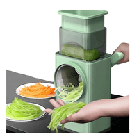 Genérico - Picador Cortador Rebanador 3 En 1 Verduras Multifuncional Verde Claro