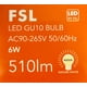 thumbnail image 1 of PACK X3 Ampolletas Led Gu10 6w- (Luz Neutra) FSL, 1 of 3