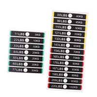 Magideal - Etiquetas De Pila De Pesas, Pegatinas De Números, Etiquetas De Peso, Pegatinas De Peso De 11 Libras A 220 Libras, Accesorios Para Máquinas De Gimnasio