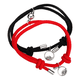 thumbnail image 2 of Set pulseras para pareja protección par con imán Negra roja, 2 of 3