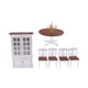 thumbnail image 5 of 1/12 Dollhouse Miniatura Muebles Comedor Mesa Mesa Silla Vino Kit, 5 of 5