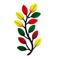 Bothyi - Decoración De Arte De Pared De Rama De Árbol De Metal Multicolor Para Sala De Estar Balcón Derecho