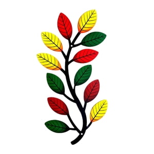 Bothyi - Decoración De Arte De Pared De Rama De Árbol De Metal Multicolor Para Sala De Estar Balcón Derecho