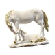 thumbnail image 2 of Adorno Madre E Hijo Caballo Entrada Dormitorio Repisa Resina Caballo Adorno Blanco, 2 of 3