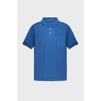 Polera Pique Azul Hombre Falcone
