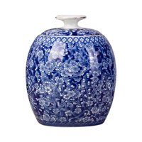 Magideal - Tarro De Jengibre De Cerámica Arreglo Floral Florero Tarro Almacenamiento De Té Hecho A Mano Para La Decoración Del Hogar De La Sala De Estar , Estilo C