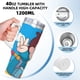 thumbnail image 5 of Vaso Térmico Desmarcar Acero Inoxidable Con Asa Y Pajita 40 oz, 5 of 6