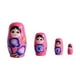 thumbnail image 2 of 4x Muñeca Matryoshka Muñeca Anidada Coleccionable Juguete Para Decoración De Escritorio Rosa, 2 of 5