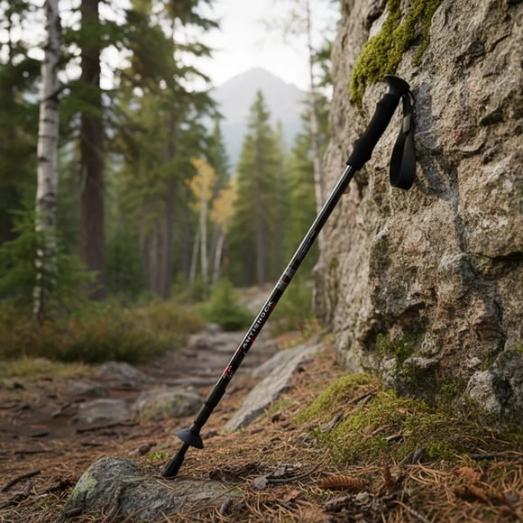 Baston De Trekking Recto Extendible 3t 295gr 135cm Negro