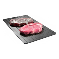 Genérico - Bandeja Tabla De Aluminio De Descongelación Rápida Color Negro