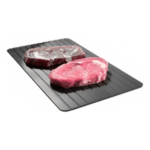 Genérico - Bandeja Tabla De Aluminio De Descongelación Rápida Color Negro