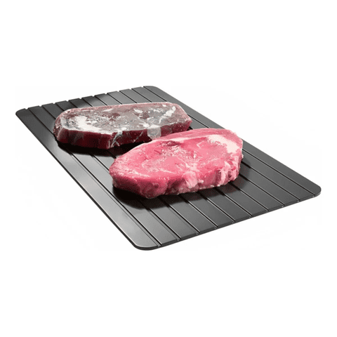 Genérico - Bandeja Tabla De Aluminio De Descongelación Rápida Color Negro