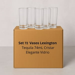 Set 72 Vasos Licor Lord 54Ml De Vidrio Cristar Elegante