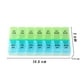 thumbnail image 5 of Caja de medicamentos pequeña de doble fila subempacada para siete días a la semana, caja de medicamentos portátil de gran capacidad, caja de almacenamiento de medicamentos con tapa abierta de 14 compa, 5 of 5