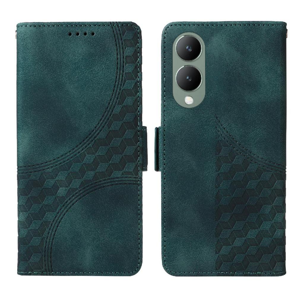 Carcasa Foxdock Vivo Y28 5G De Cuero Pu, Diseño Acolchado Clásico, Protección Contra Caídas Y Rayones