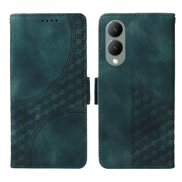 Carcasa FOXDOCK Vivo Y28 5G de cuero PU, diseño acolchado clásico, protección contra caídas y rayones