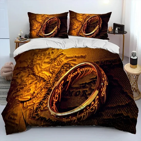 L-Lord of Rings H-Hobbit Bedding Set Duvet Cover Bed Set Quilt Cover Pillowcase Comforter Boys Adult Bed Sheets