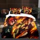 thumbnail image 1 of Anime 3D Demon Slayer Duvet Cover Teen Comforter Cover Set Super Soft Duvet Cover with Pillowcase, 1 of 3