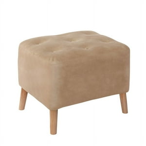 Latam Home - Pouf Lyon Cuero Kentucky Beige