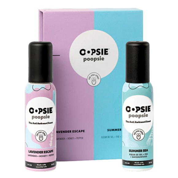 Aerosol de baño OOPSIE POOPSIE Pre GO Original, 60 ml, paquete de 2