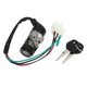 thumbnail image 1 of Unique Bargains Cerradura de Encendido de Seguridad para Motocicleta Scooter con 5 Cables y Juego de 2 Llaves para GY6 125, 1 of 6