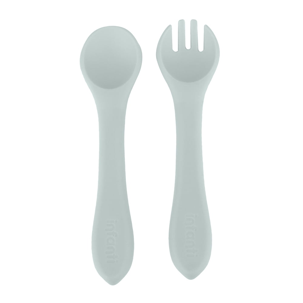 Set Cuchara Y Tenedor Azul Infanti