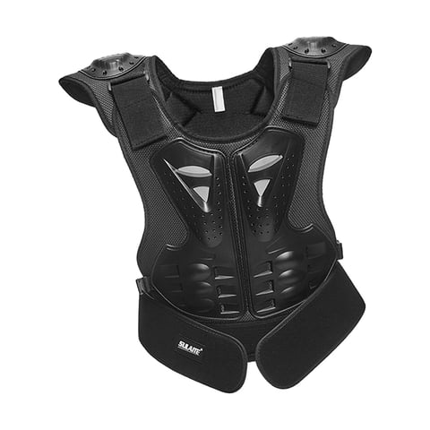 Magideal - Chaleco De Motocicleta De Pecho Ropa De Protección Reflectante Chaqueta Protectora De Ciclismo Para Esquí, Equitación, Juventud, , Color Negro L