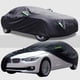 thumbnail image 2 of Funda para coche con revestimiento negro plateado, resistente a la lluvia y al sol, con tira reflectante de poliéster., 2 of 5