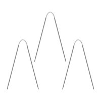 Magideal - 3 Uds. Agujas De Tejer Con Cable Circular Para El Hogar Con Proyectos De Doble Punta, Agujas De Tejer Diy Para Adultos Para Manta, Suéter, Mangas, , 4Mm 4 Mm