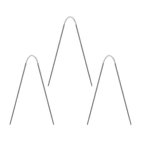 Magideal - 3 Uds. Agujas De Tejer Con Cable Circular Para El Hogar Con Proyectos De Doble Punta, Agujas De Tejer Diy Para Adultos Para Manta, Suéter, Mangas, , 4Mm 4 Mm