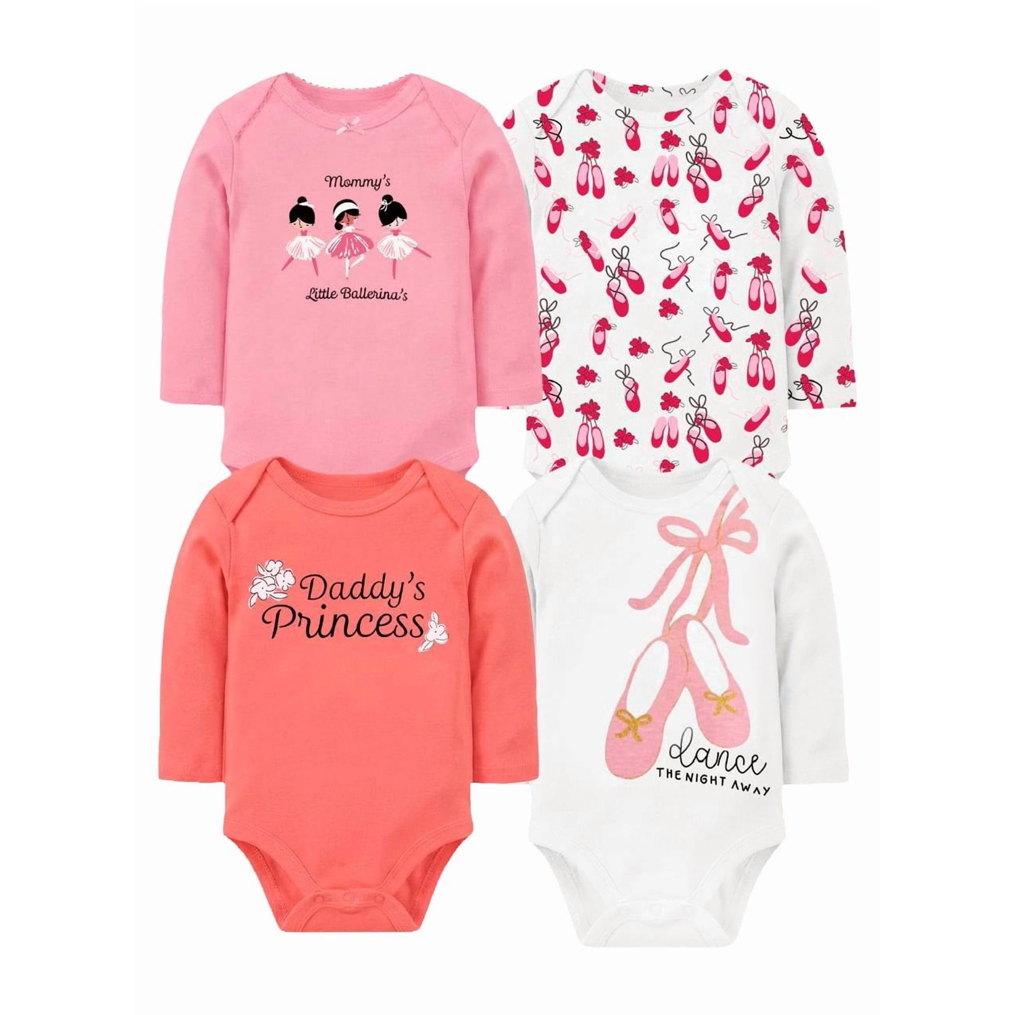 Tedmimak - Bodys Algodon Bebe Pack 4 Unidades