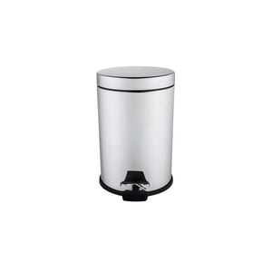Alday - Basurero De Pedal De 8 Litros En Acero Inoxidable