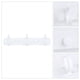 thumbnail image 3 of REGALWOVEN 1 Paquete de Perchero de Pared, Gancho de Metal, Perchero para Sombreros, Ganchos de Pared para Colgar con 3 Ganchos para Entrada, Baño, Dormitorio 7*1in Blanco, 3 of 7