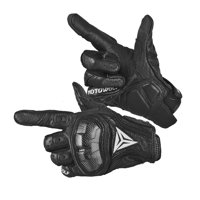 Guantes Para Motociclismo De Cuero Motowolf Mdl0305 - Negro - Talla 2Xl