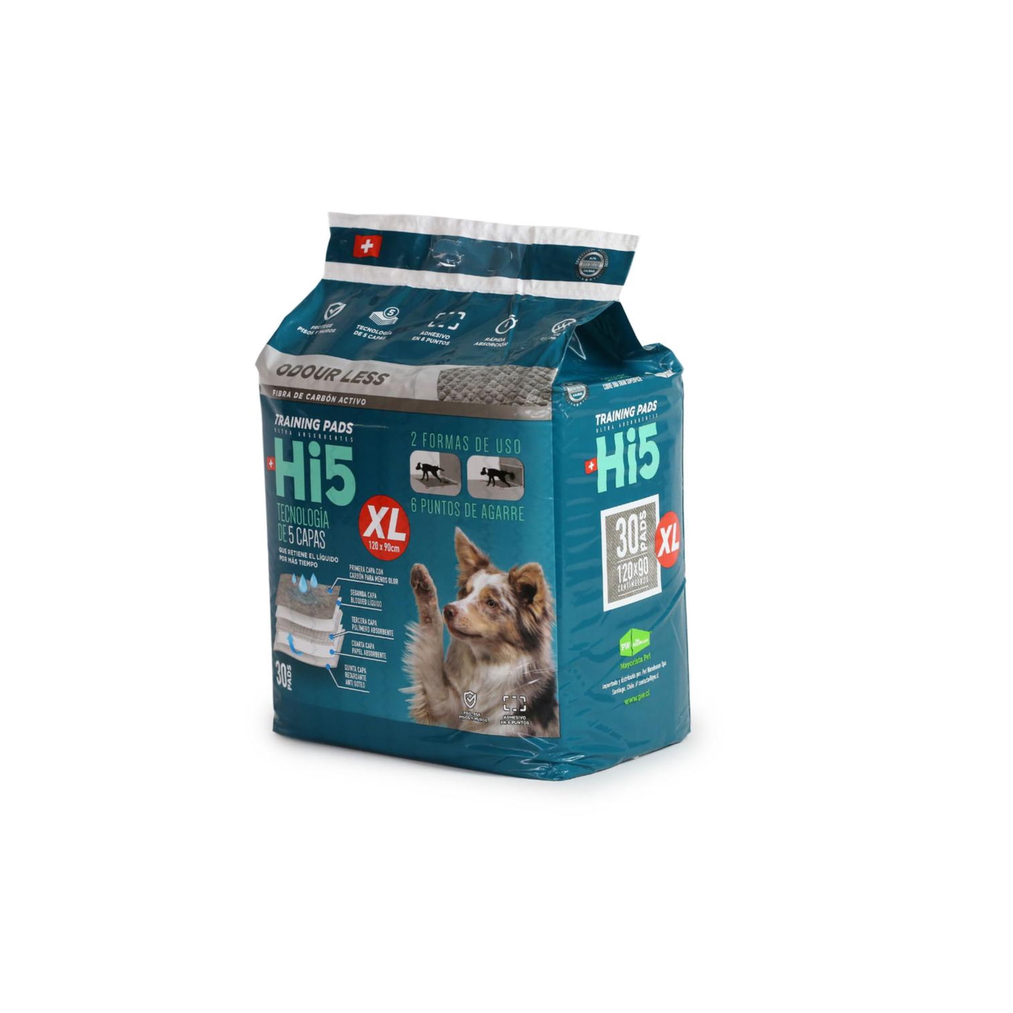 Genérico - Sabanillas Hi5 120×90 Cm Carbón Activado – Pack 30 Unidades