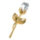 thumbnail image 1 of Rosa De Cristal, Regalo De Flores, Regalo De Boda, Navidad, Romántico, Para Mujer, Su Abuela, Dorado, Blanco, 1 of 5