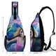 thumbnail image 2 of Magia de Sirenas Riñonera Bandolera con Estampado Integral para Hombres y Mujeres, Bolso Cruzado Gráfico de Tendencia, Mochila de Hombro Streetwear para Ciclismo y Deportes, Riñonera Versátil Casual, 2 of 6
