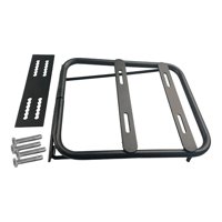 Ioensy - Soporte De Caja Trasera Para Bicicleta Eléctrica, Fácil De Instalar, Soporte De Extensión De Repuesto, Color Negro