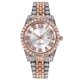 thumbnail image 5 of Reloj de Cuarzo para Hombre con Esfera Redonda Elegante de Cristal - Pantalla de Fecha, Correa de Acero Inoxidable, Caja de Aleación, Estilo Casual, No Impermeable, Reloj para Uso Diario, 5 of 15