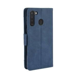 Funda Tipo Billetera Foxdock Para Samsung Galaxy A21 – Tapa Flip Con Tarjetero