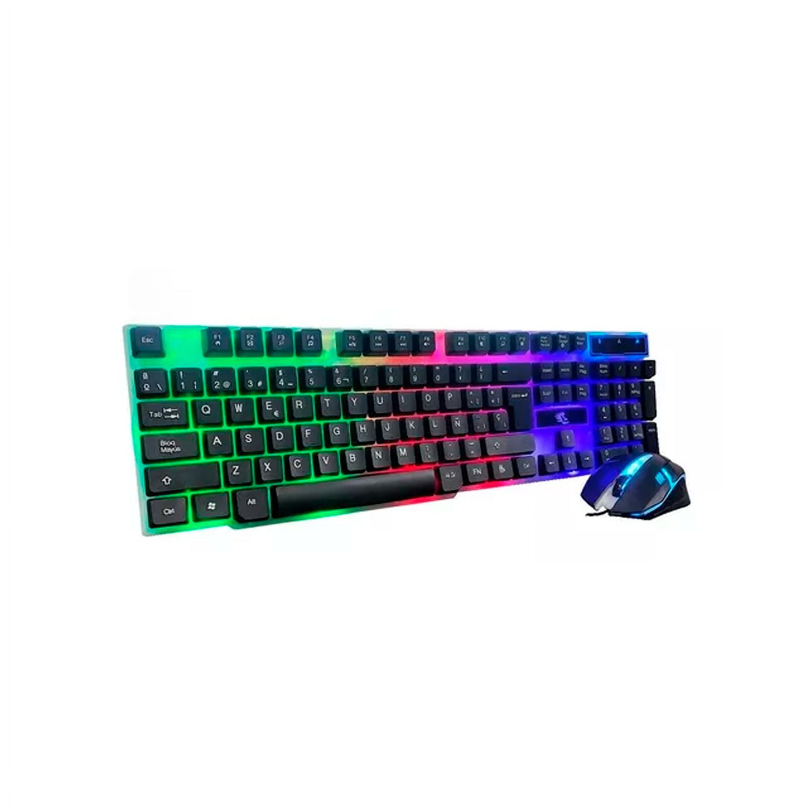 Genérico - Kit Teclado Mouse Gamer Rgb Yelandar Membrana Luces
