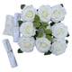 thumbnail image 1 of Decoración de flores de coche de boda, decoración de coche de novia, cintas de corona flor nupcial decoración de coche de boda para vacaciones , Blanco, 1 of 5