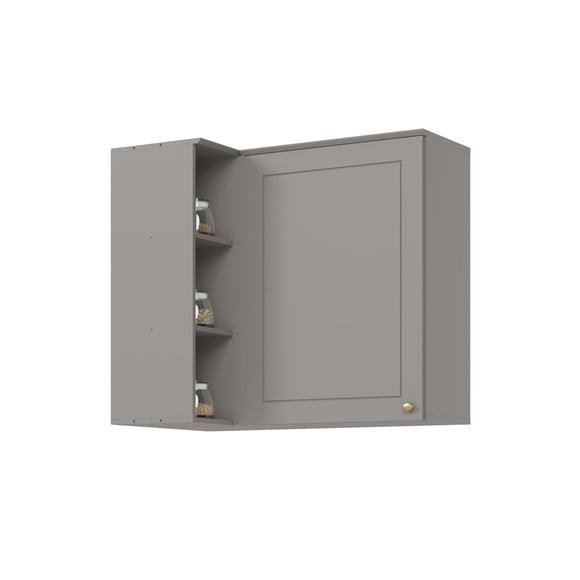 Mueble de Cocina Aéreo Esquinero Americana Gris Home Mobili