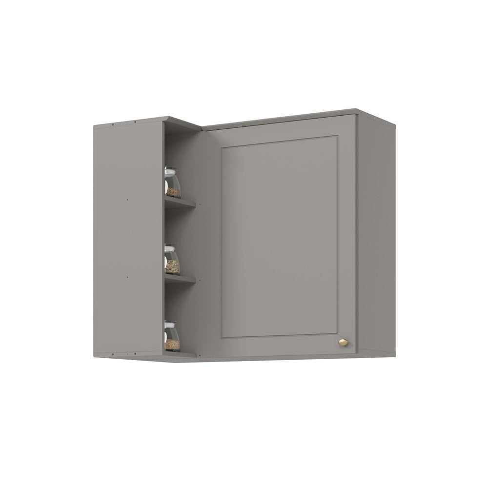 Mueble De Cocina Aéreo Esquinero Americana Gris Home Mobili