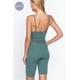 thumbnail image 4 of Enterito CCwholesalesclothings Sin Costuras Canalé Detalle Pointelle Cuello Redondo Hoja De Palma, 4 of 5