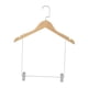 thumbnail image 5 of Perchas De Madera Para Trajes, Perchas Para Pantalones, Gancho Giratorio Resistente Y Duradero Con Clips Para Ropa De Hombre, 5 of 5