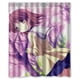thumbnail image 1 of Cortina de ducha de anime con falda de cereza rosa de ensueño para niña, juego de cortina de baño con ganchos, tamaño 60 x 72 pulgadas, 1 of 3
