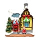 thumbnail image 3 of Resina Escena De Navidad Snow House Light Up Village Decor Asentada Santa, 3 of 5