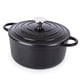 thumbnail image 1 of Olla de hierro fundido Nuovva esmaltada de 24 cm, tipo Dutch oven, 5 cuartos, 1 of 9